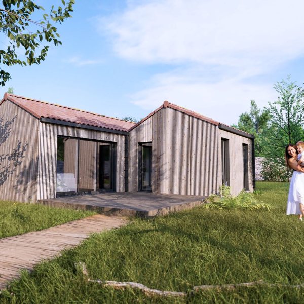 petite maison bois 50m2 2