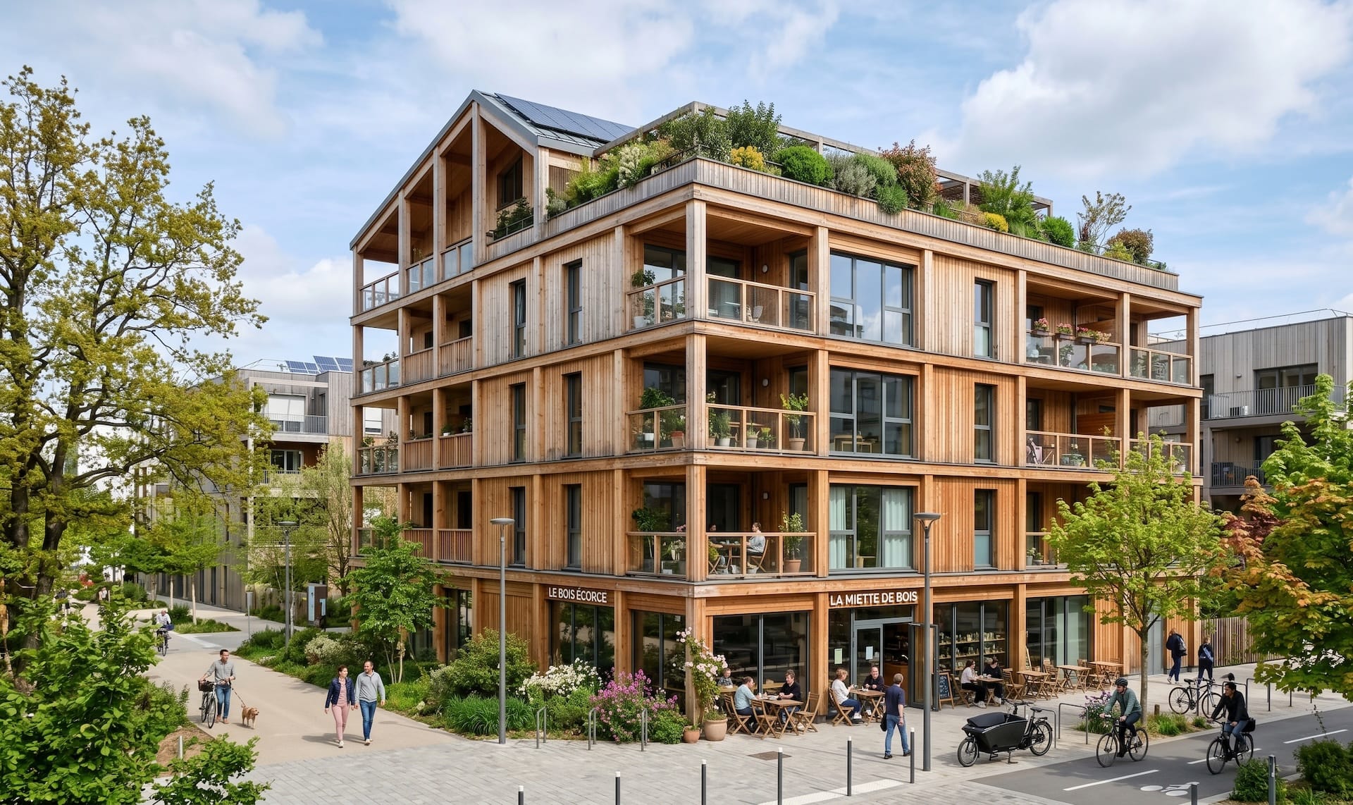 Perspective Contemporaine - L'Immeuble à Ossature Bois